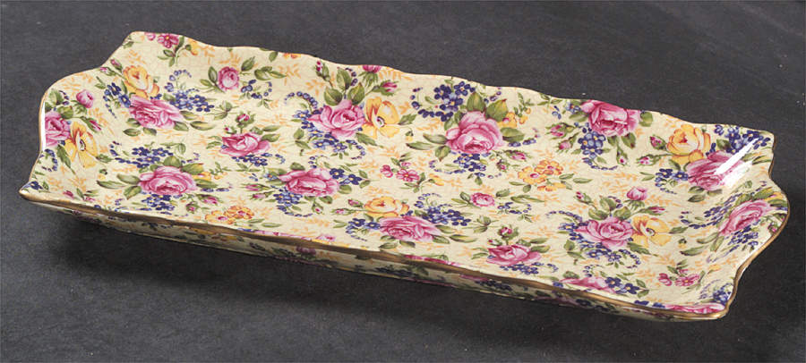 Ruth Kent (New, Granville Shape) Rectangular Tray by James Kent (England)-1