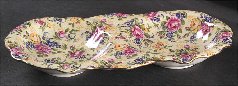 Ruth Kent (New, Granville Shape) 2-Part Relish by James Kent (England)-1