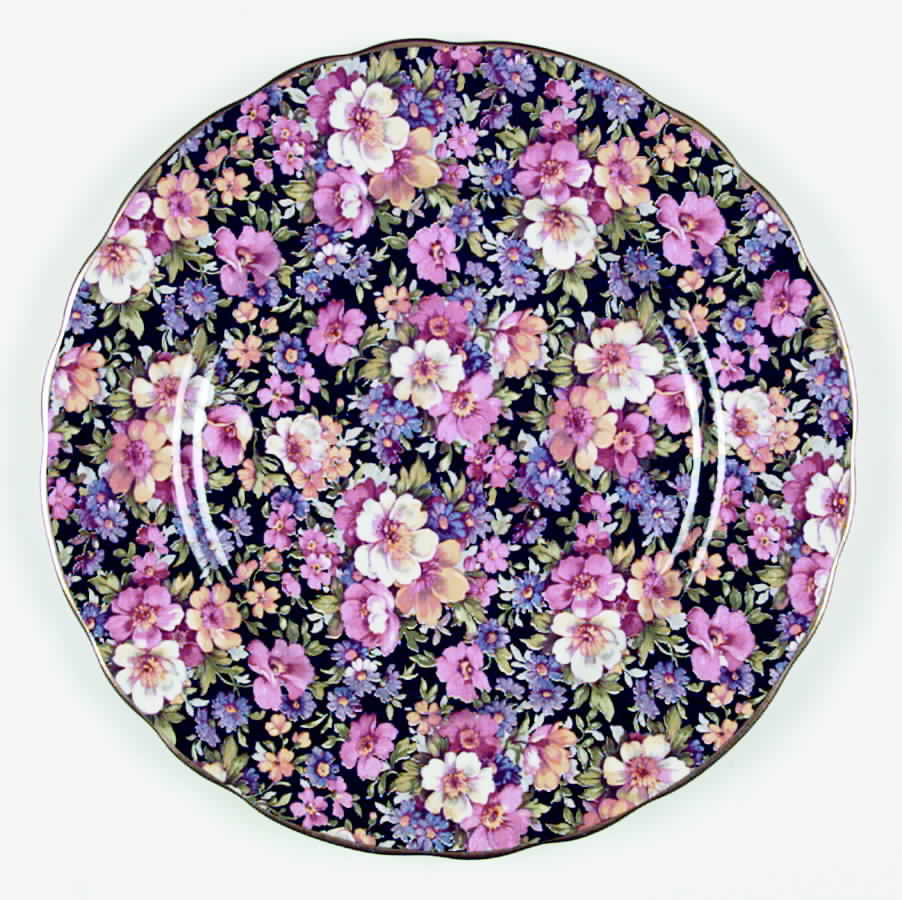 Lydia (New, Granville Shape) Dinner Plate by James Kent (England)-1