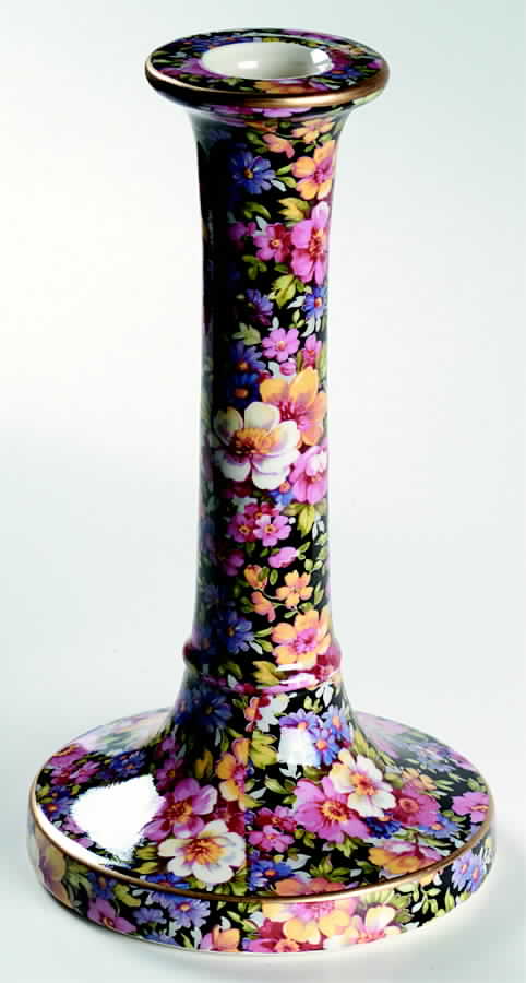 Lydia (New, Granville Shape) 8" Tall Candlestick by James Kent (England)-1