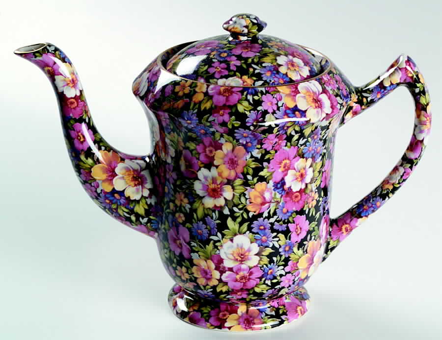 Lydia (New, Granville Shape) Granville Coffee Pot & Lid by James Kent (England)-1