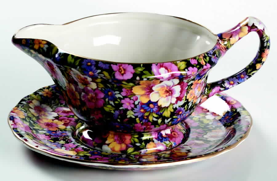Lydia (New, Granville Shape) Granville Gravy & Underplate by James Kent (England)-1