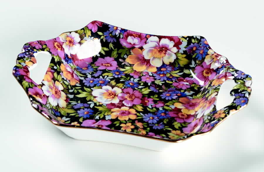 Lydia (New, Granville Shape) Handled Tray by James Kent (England)-1