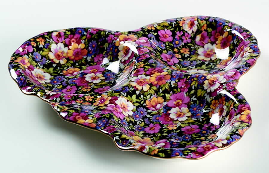 Lydia (New, Granville Shape) 3-Part Relish by James Kent (England)-1