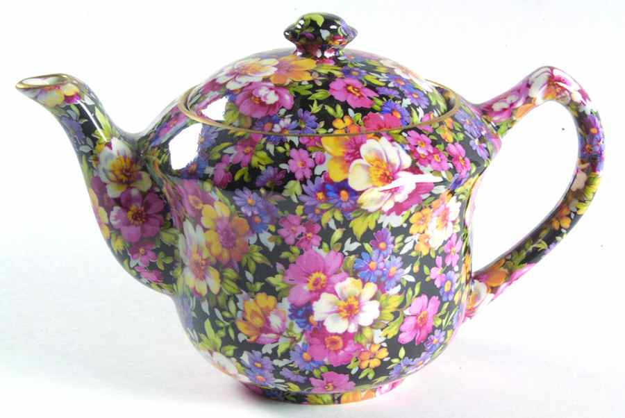 Lydia (New, Granville Shape) Teapot & Lid by James Kent (England)-1