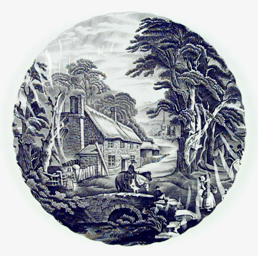 KNT23 Luncheon Plate by James Kent (England)-1