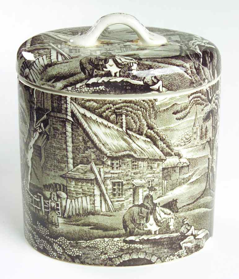 KNT23 Small Canister & Lid by James Kent (England)-1