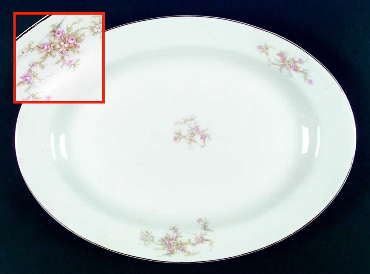 KNO494 14" Oval Serving Platter by Edwin Knowles-1