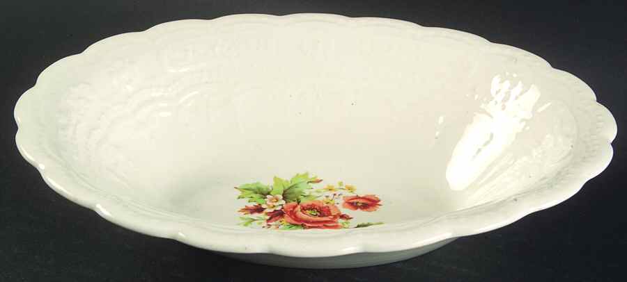 KNO496 9" Oval Vegetable Bowl by Edwin Knowles-1
