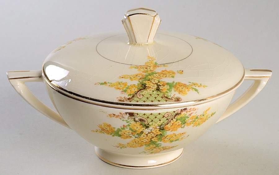 442E1T Sugar Bowl & Lid by Edwin Knowles-1