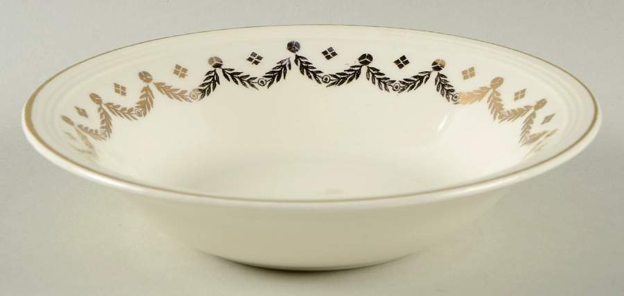 James Gold Festoon Fruit/Dessert (Sauce) Bowl by Edwin Knowles-1