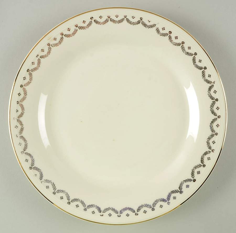 James Gold Festoon Dinner Plate by Edwin Knowles-1