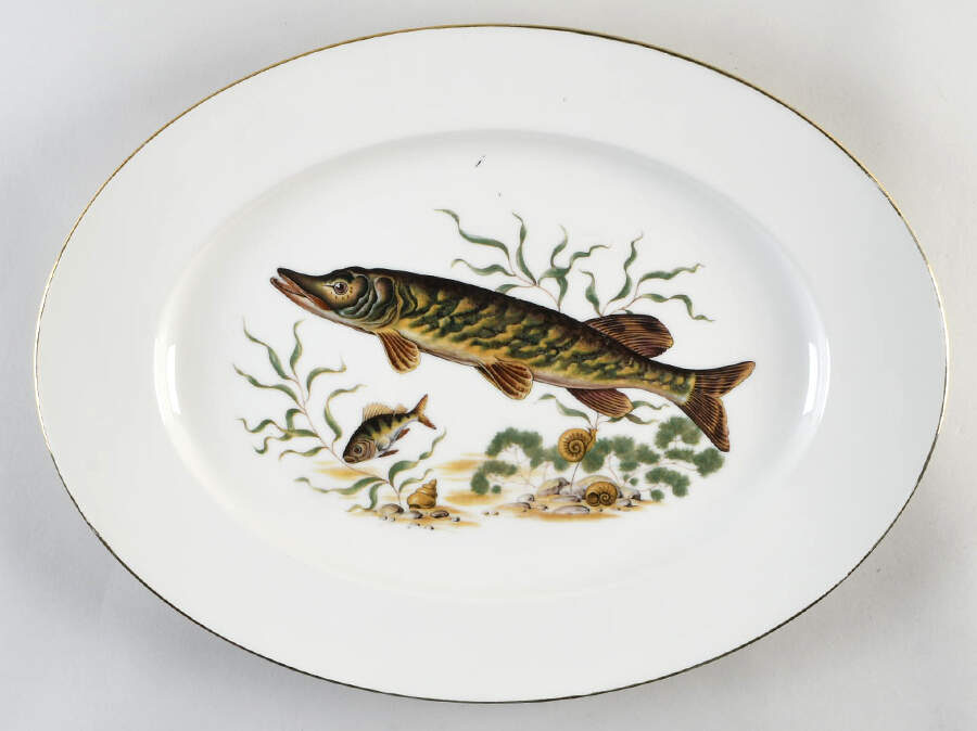 JKW75 RIM 18" Oval Serving Platter by JKW Bavaria-1