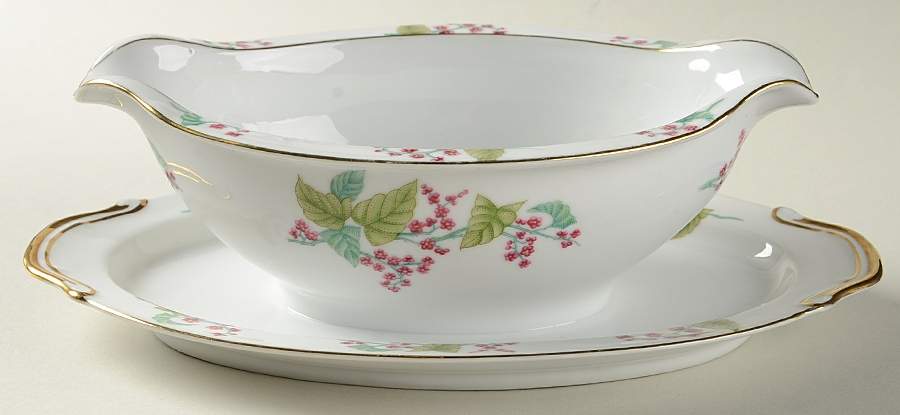 KON86 Gravy Boat with Attached Underplate by Kongo-1