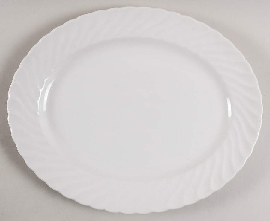 KNT21 11" Oval Serving Platter by James Kent (England)-1
