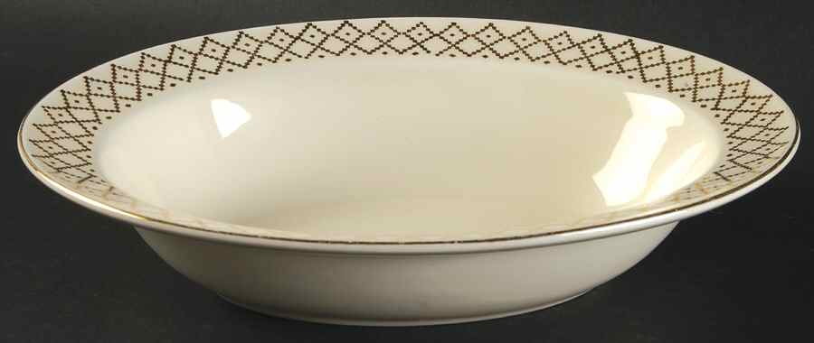 KNO256 9" Oval Vegetable Bowl by Edwin Knowles-1