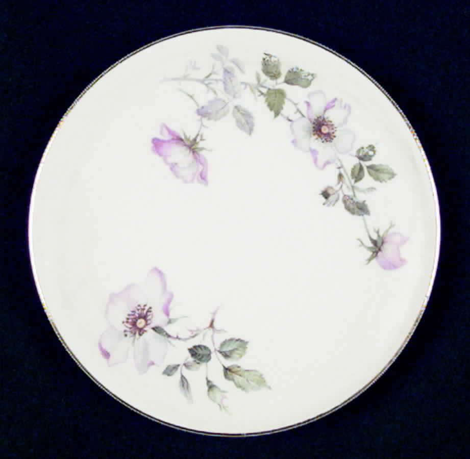 Wild Rose (Coupe) Bread & Butter Plate by Edwin Knowles-1