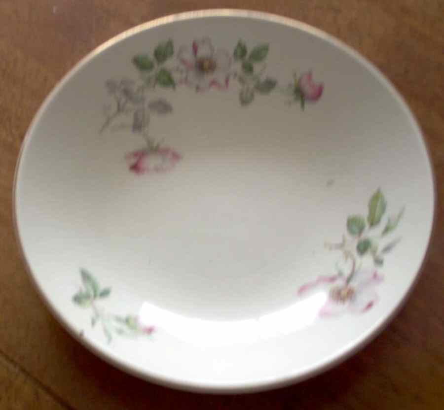 Wild Rose (Coupe) Fruit/Dessert (Sauce) Bowl by Edwin Knowles-1