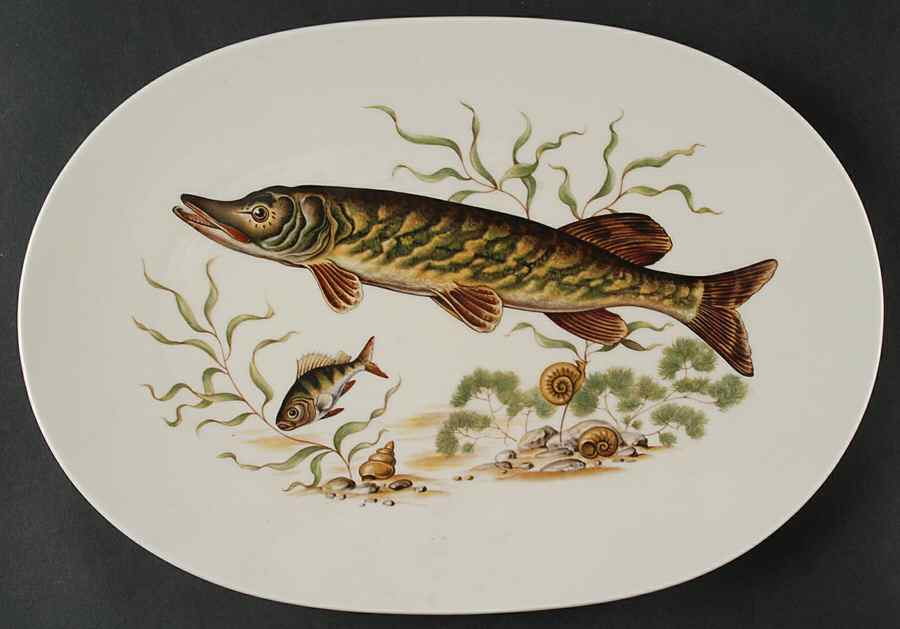 JKW75 13" Oval Serving Platter by JKW Bavaria-1