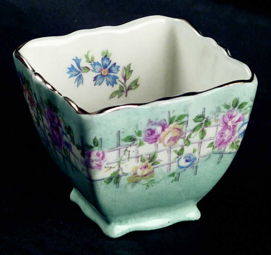 Capri (Scalloped) Open Sugar Bowl by James Kent (England)-1