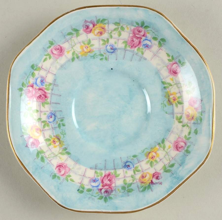 Capri (Scalloped) Saucer by James Kent (England)-1