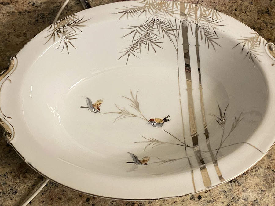 KUT99 16" Oval Serving Platter by Kutani-1