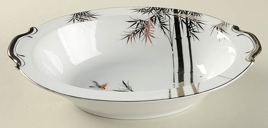 KUT99 10" Oval Vegetable Bowl by Kutani-1