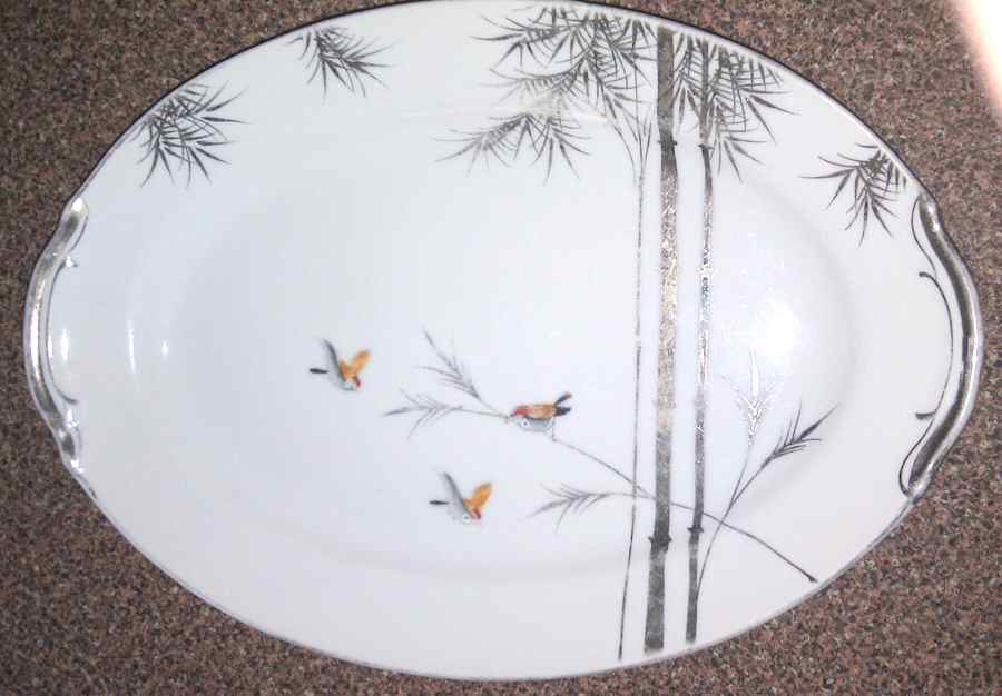 KUT99 12" Oval Serving Platter by Kutani-1