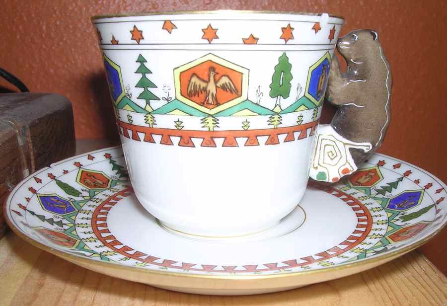 245 Flat Cup & Saucer Set by Kornilow Bros-1