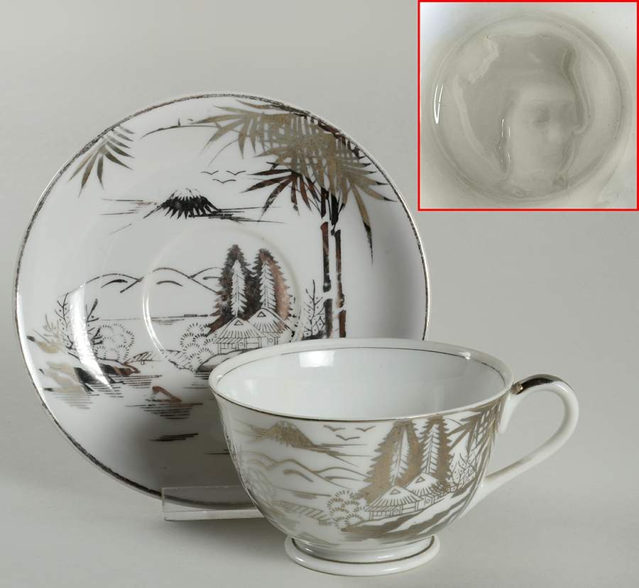 KUT100 Footed Cup & Saucer Set by Kutani-1