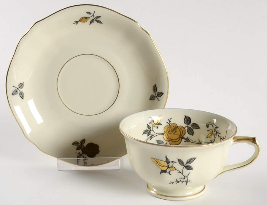 Charlotte Footed Cup & Saucer Set by Koenigszelt-1