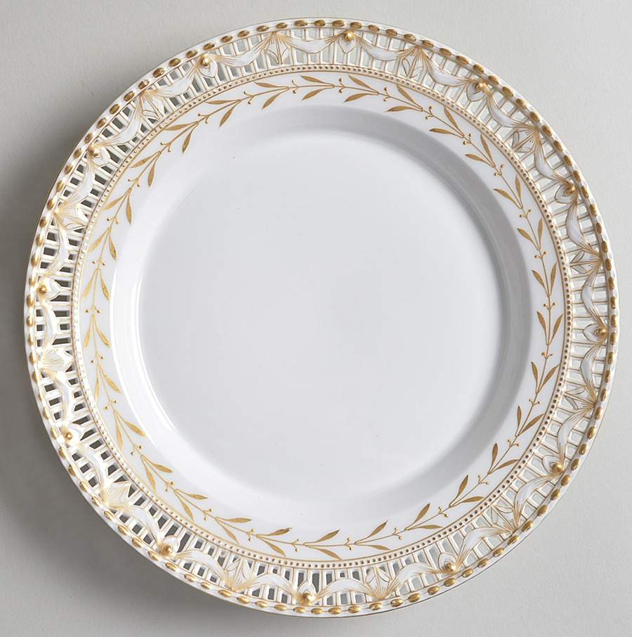 KPM123 Pierced Edge Salad Plate by KPM-1