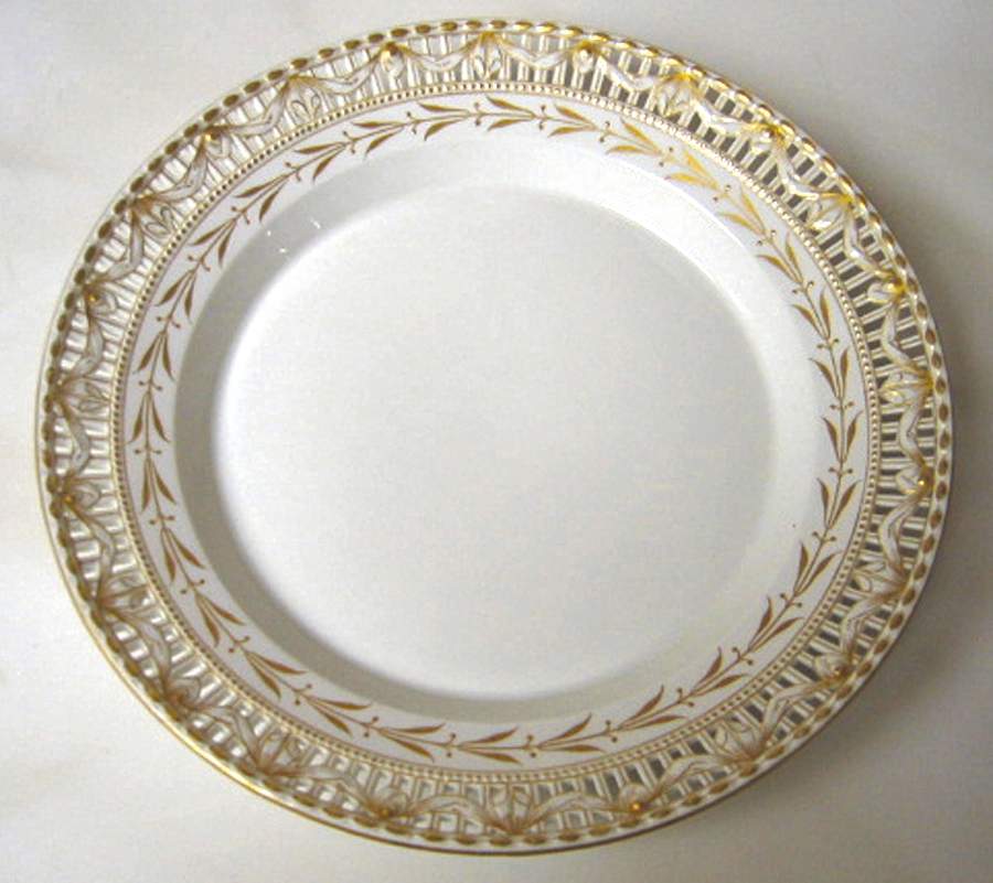 KPM123 Pierced Edge Dinner Plate by KPM-1