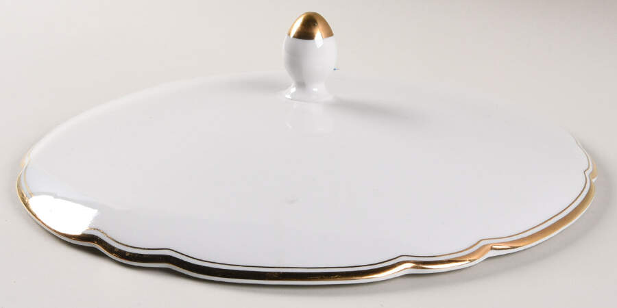KHL21 (Gold Trim) Lid for Round Vegetable by Kahla-1