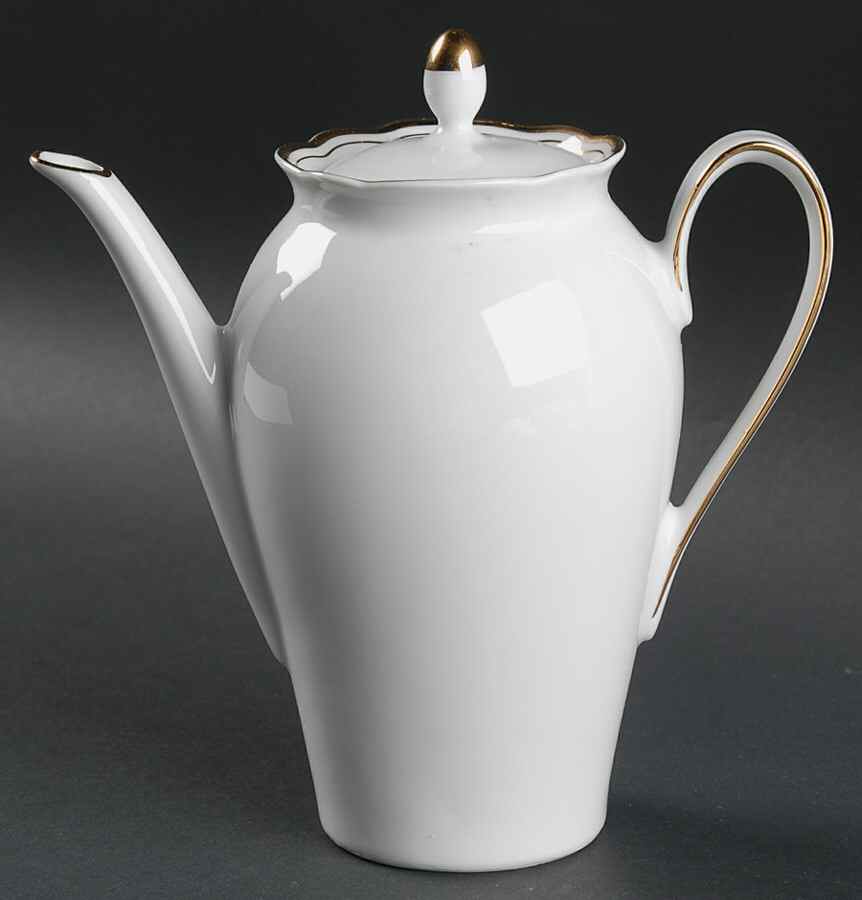 KHL21 (Gold Trim) Mini Coffee Pot & Lid by Kahla-1