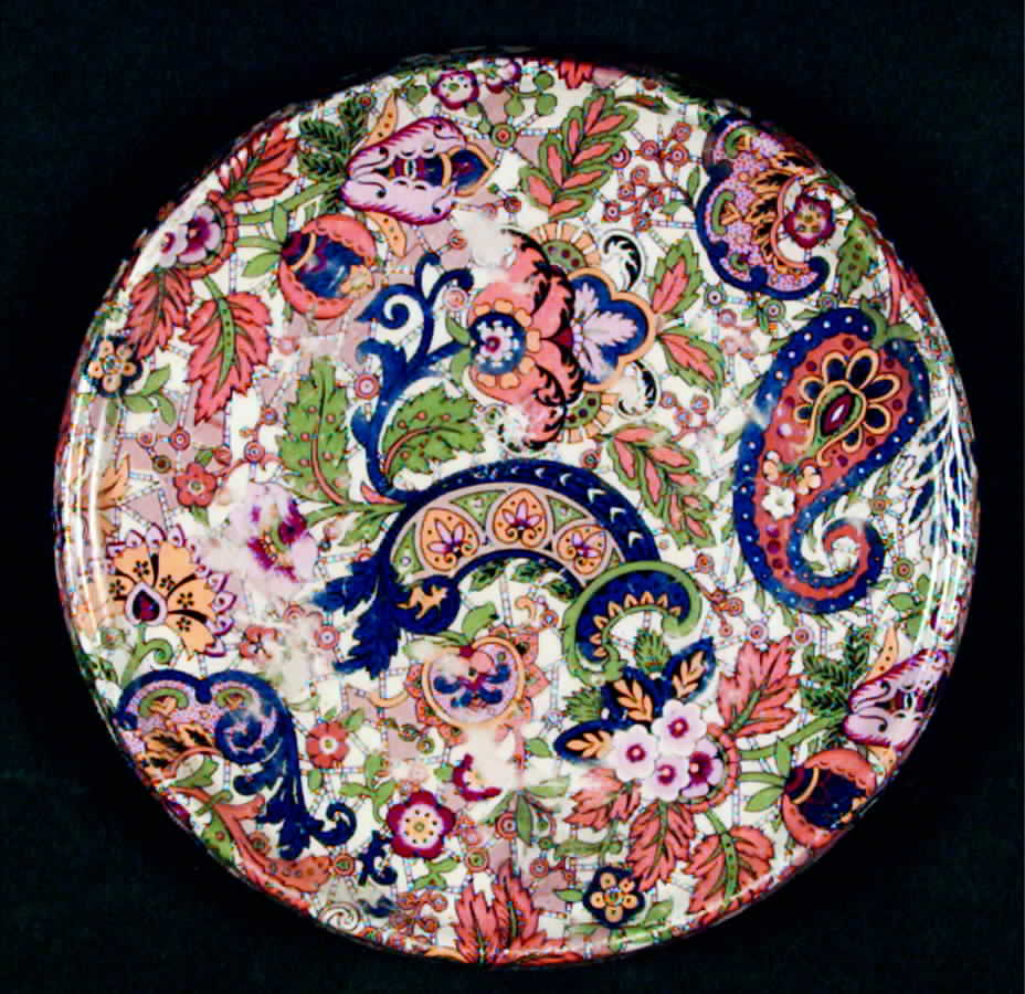 Paisley Blue Tea Tile by James Kent (England)-1