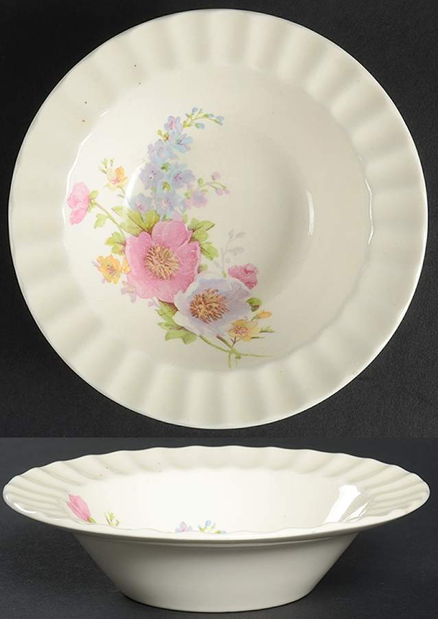 KNO596 Rim Fruit/Dessert (Sauce) Bowl by Edwin Knowles-1
