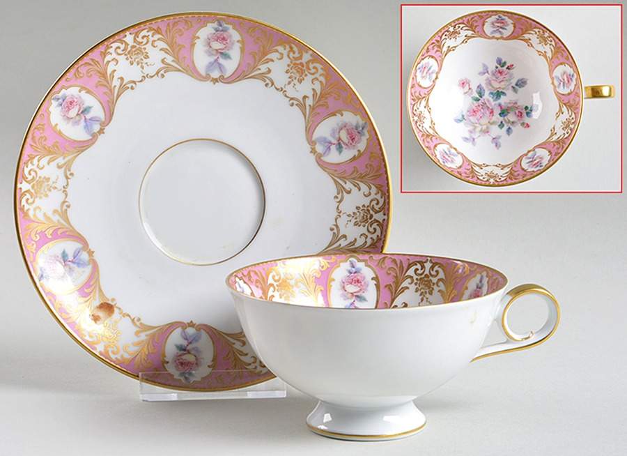 1915 Footed Cup & Saucer Set by Kaiser-1