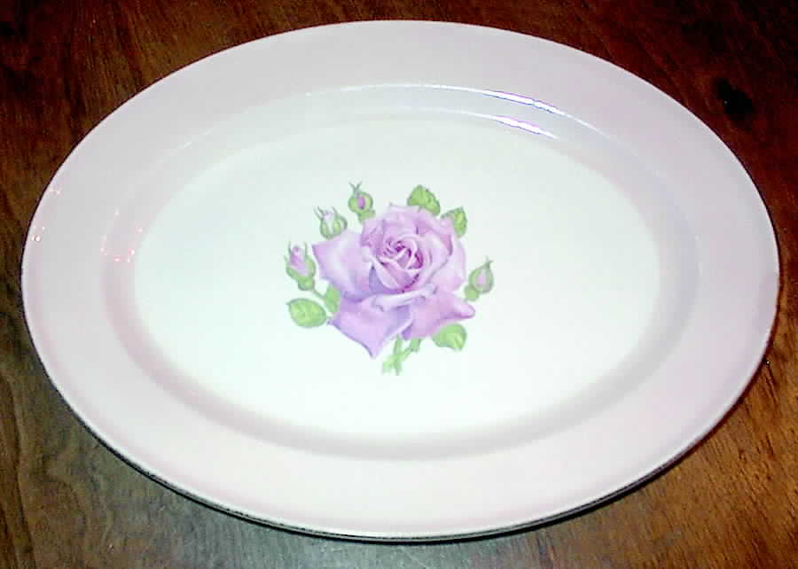 KNO601 14" Oval Serving Platter by Edwin Knowles-1