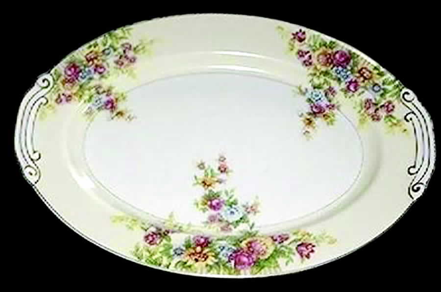 KON96 14" Oval Serving Platter by Kongo-1