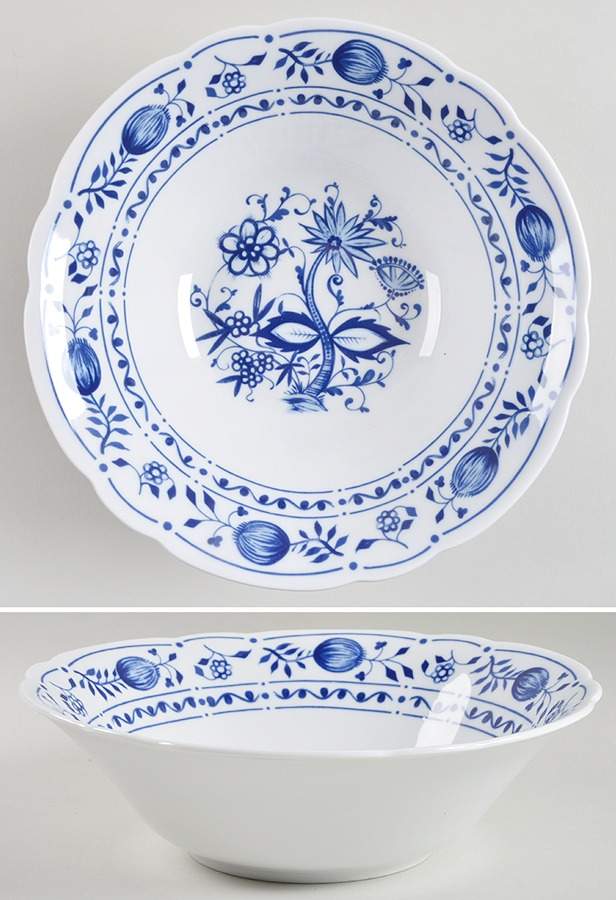 Blue Onion 9" Round Vegetable Bowl by Kahla-1