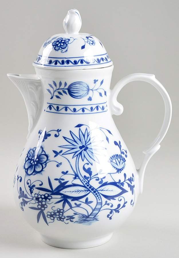 Blue Onion Coffee Pot & Lid by Kahla-1