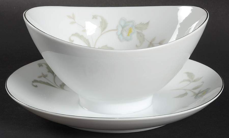 Pastelle Gravy Boat with Attached Underplate by Kent (Japan)-1