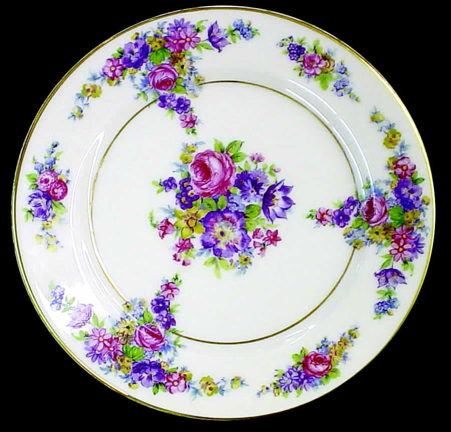 Rosalie Dinner Plate by Royal Ivory (Czech, Germany)-1