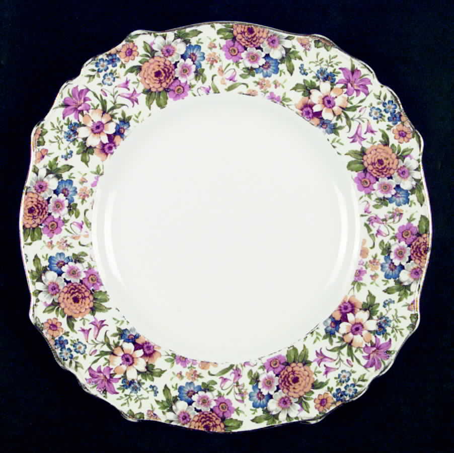 1972 Square Luncheon Plate by James Kent (England)-1