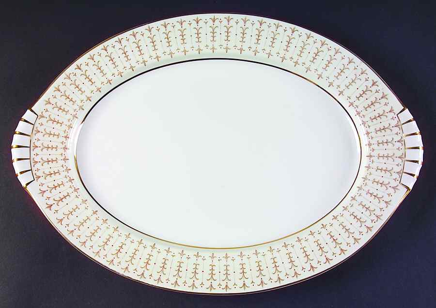 Tiara 15" Oval Serving Platter by Kent (Japan)-1
