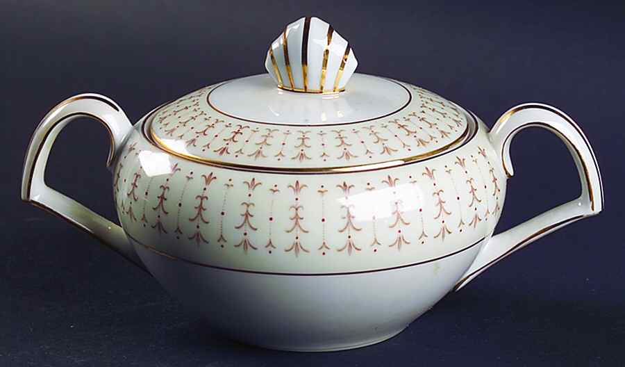Tiara Sugar Bowl & Lid by Kent (Japan)-1