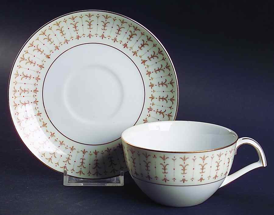 Tiara Flat Cup & Saucer Set by Kent (Japan)-1