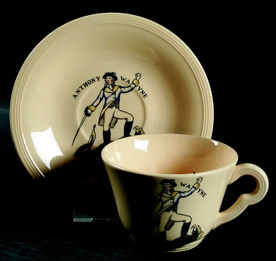 KNO626 Flat Cup & Saucer Set by Edwin Knowles-1