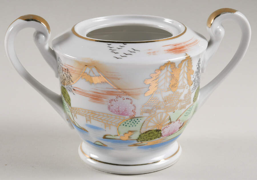KUT117 Sugar Bowl No Lid by Kutani-1